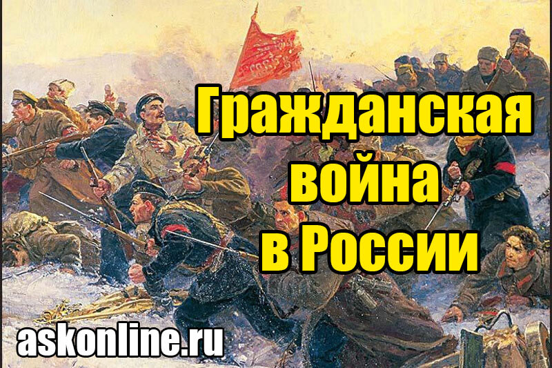 Гражданская война в России зарисовка